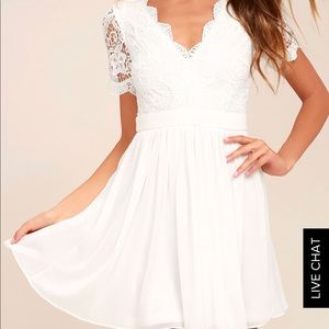 Lulus Angel in Disguise White Lace Dress